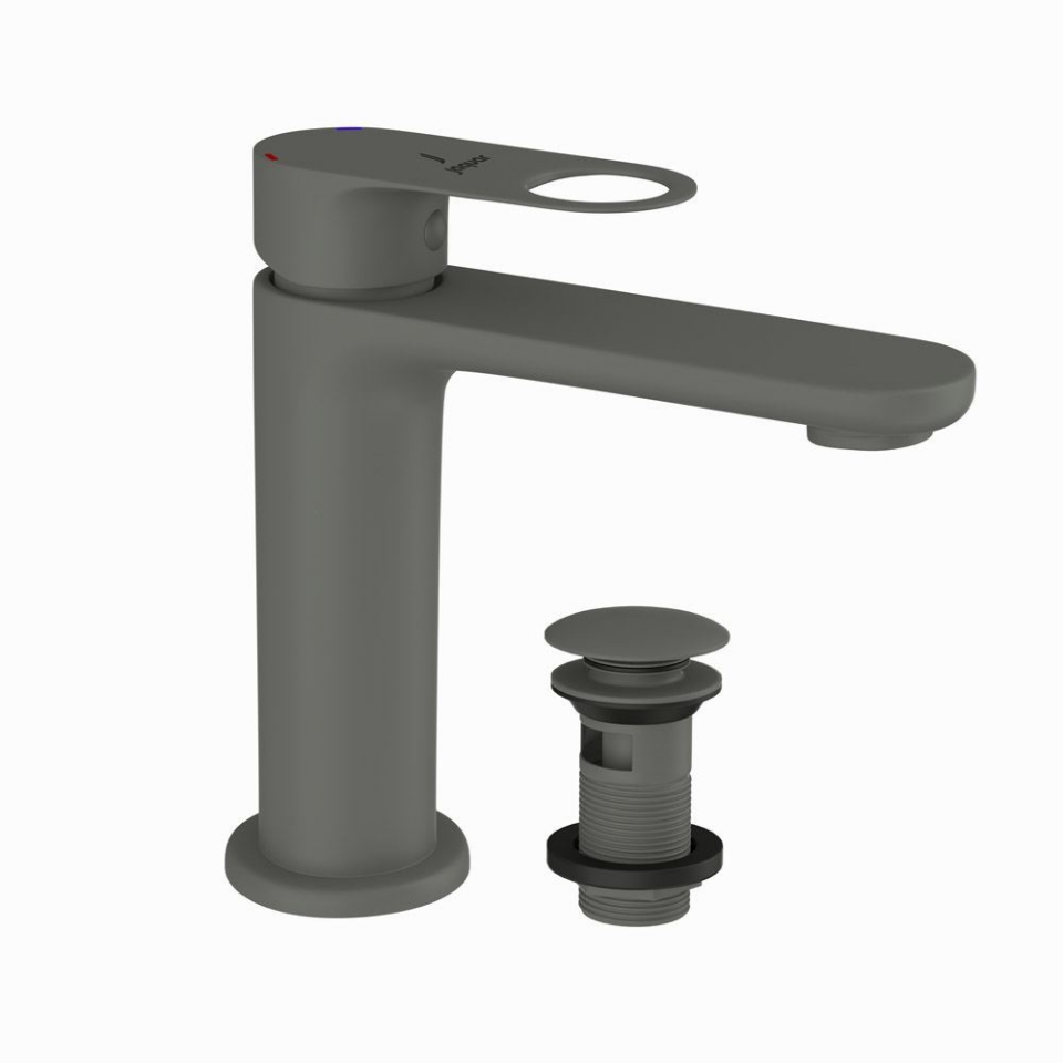 Picture of Single Lever Basin Mixer with click clack waste - Graphite