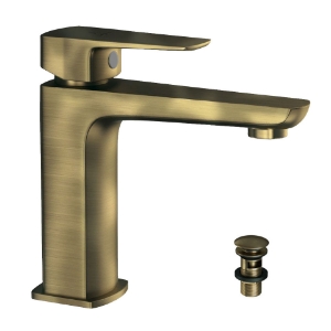 Picture of Single Lever Basin Mixer with click clack waste - Antique Bronze