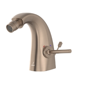 Picture of Joystick Bidet Mixer with Popup Waste - Gold Dust