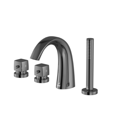 Picture of 4-Hole Thermostatic Bath & Shower Mixer - Black Chrome