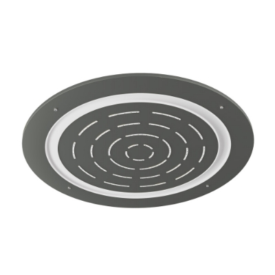 Picture of Maze Prime Round Shape Single Function Shower - Graphite