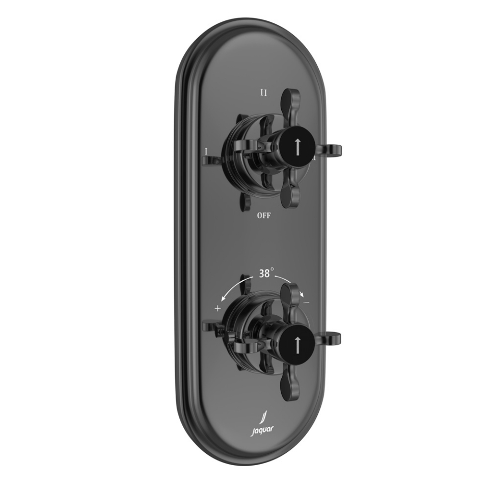 Picture of Aquamax Thermostatic Shower Mixer - Black Chrome