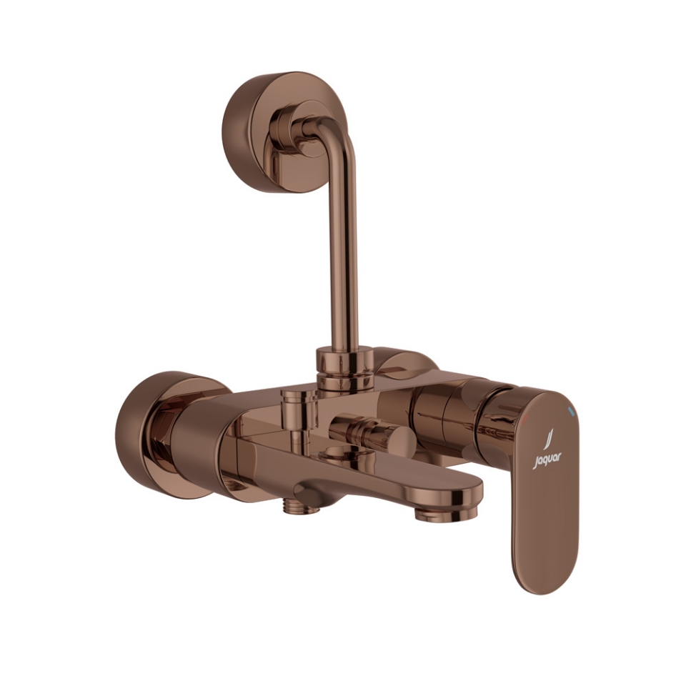 Picture of Single Lever Bath & Shower Mixer 3-in-1 System - Blush Gold Bright PVD