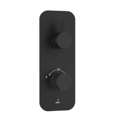 Picture of Aquamax Exposed Part Kit of Thermostatic Shower Mixer - Black Matt